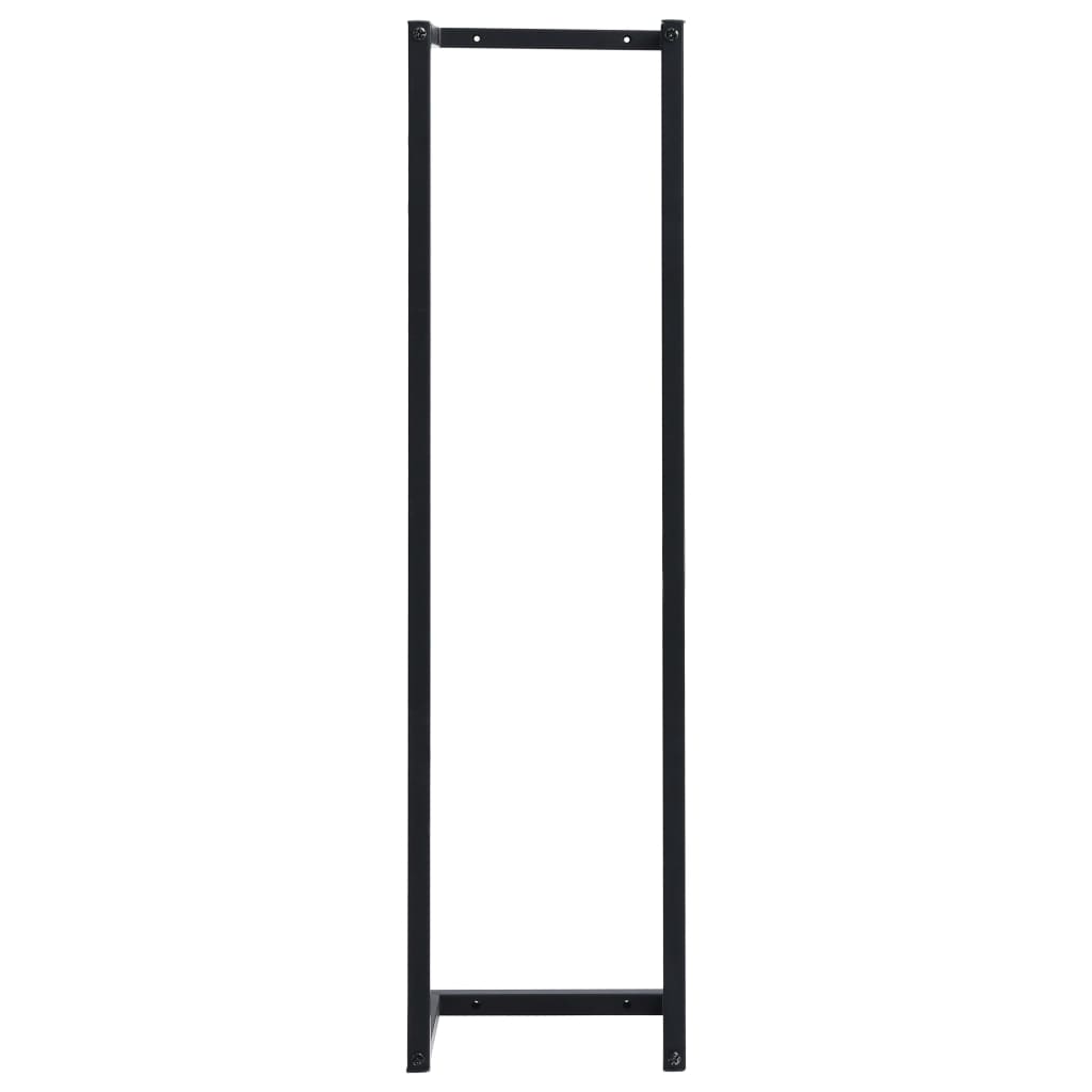 Vidaxl Rack de toalla 25x20x95 cm de hierro negro