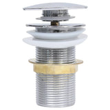 Vidaxl Drain Popup ohne Überlauf 6.4x6.4x9.1 cm Chromfarben