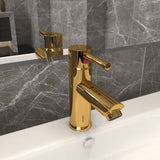 Vidaxl wastbasin Tracette 130176 mm Gold faarweg