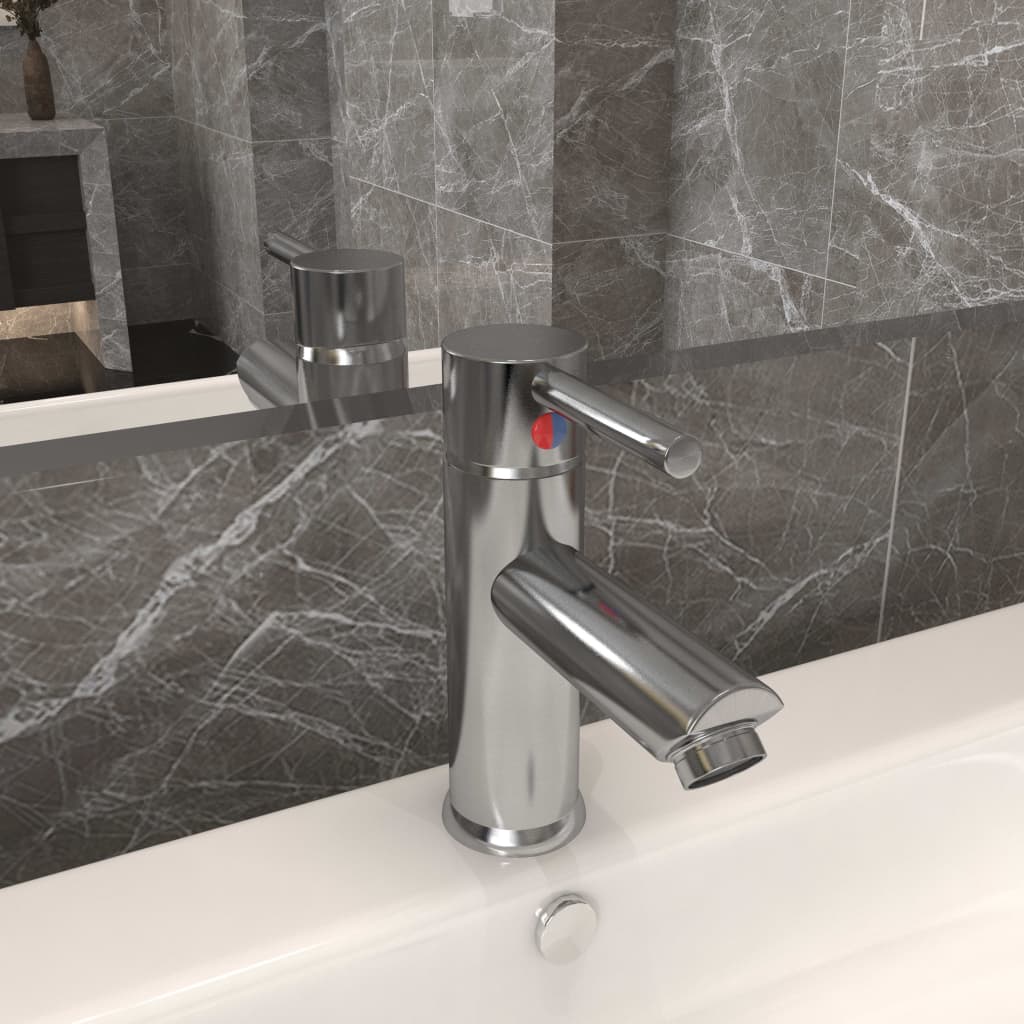 Vidaxl Washbasin Crane 130x176 mm Colore en argent