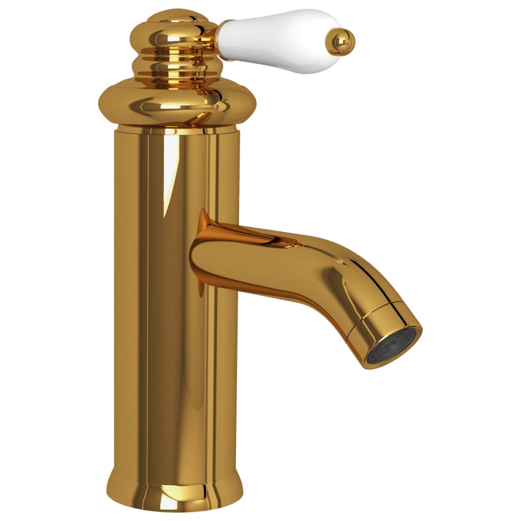 Vidaxl Washbasin Faucet 130x180 mm gullfarget