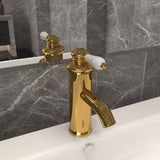 Vidaxl Washbasin Faucet 130x180 mm gullfarget