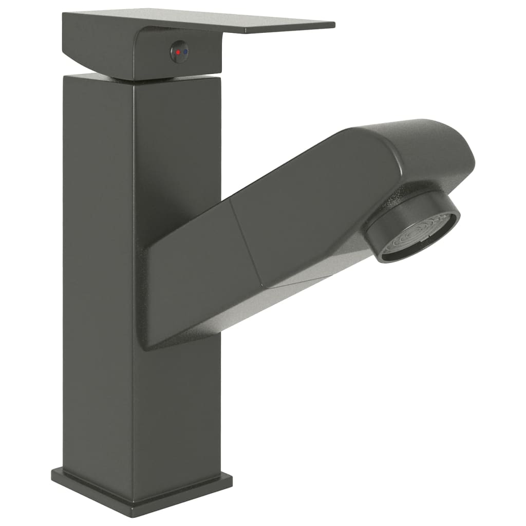 Vidaxl Washbasin Faucet con funzione aquila 157x172 mm grigio