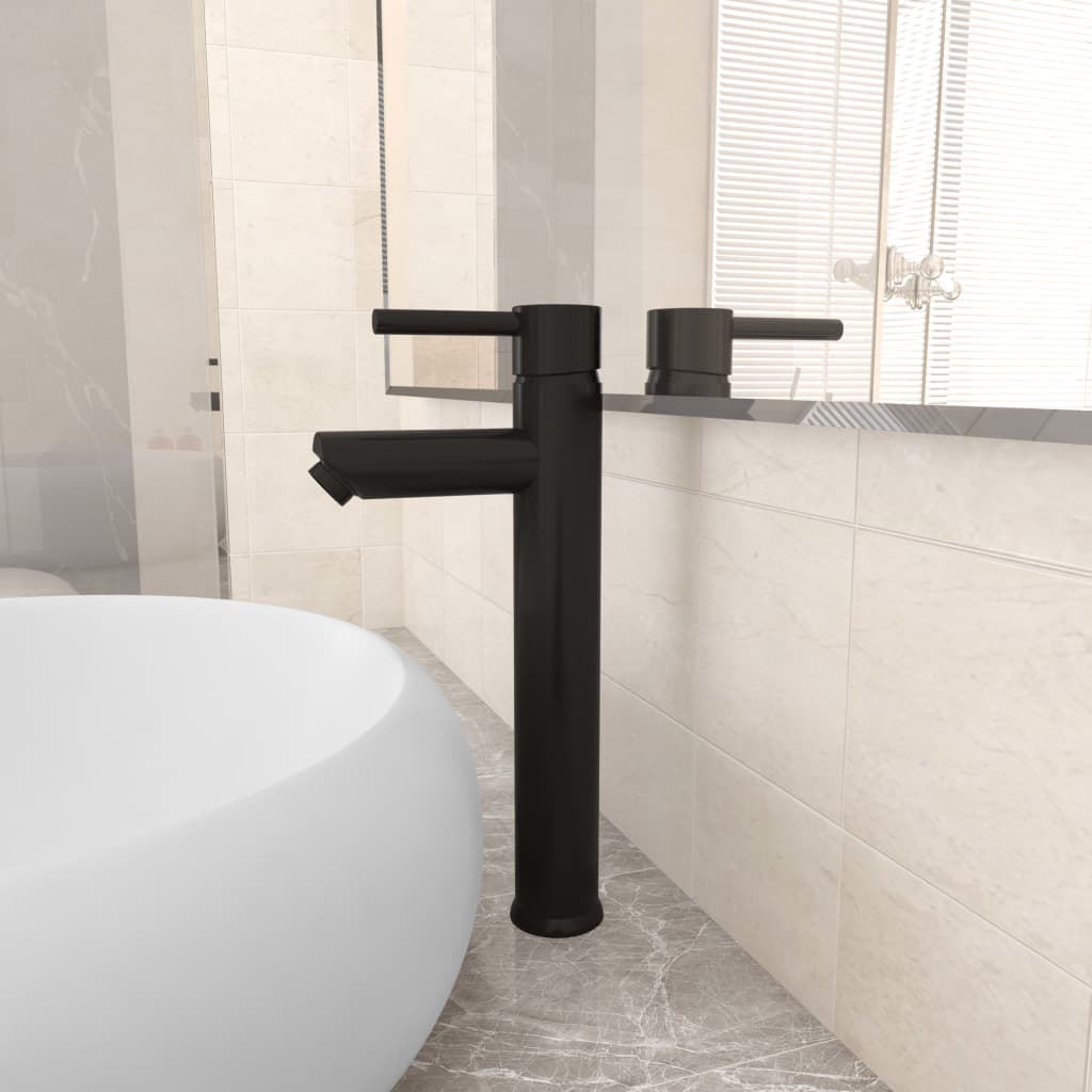 Vidaxl Badezimmer gemischter Vater 12x30 cm schwarz