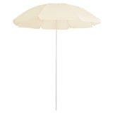 Vidaxl Parasol con polo in acciaio 180 cm sabbia