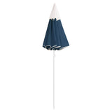 Vidaxl parasol met stalen paal 180 cm blauw