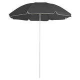 VIDAXL -Parasol mit Stahlpol 180 cm Anthrazit -gelöscht