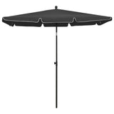 Vidaxl Parasol con polo 210x140 cm antracite -colorato