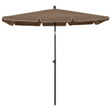 Vidaxl -Parasol mit Pole 210x140 cm Taupe
