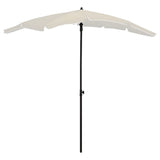 Vidaxl Parasol con polo 200x130 cm sabbia