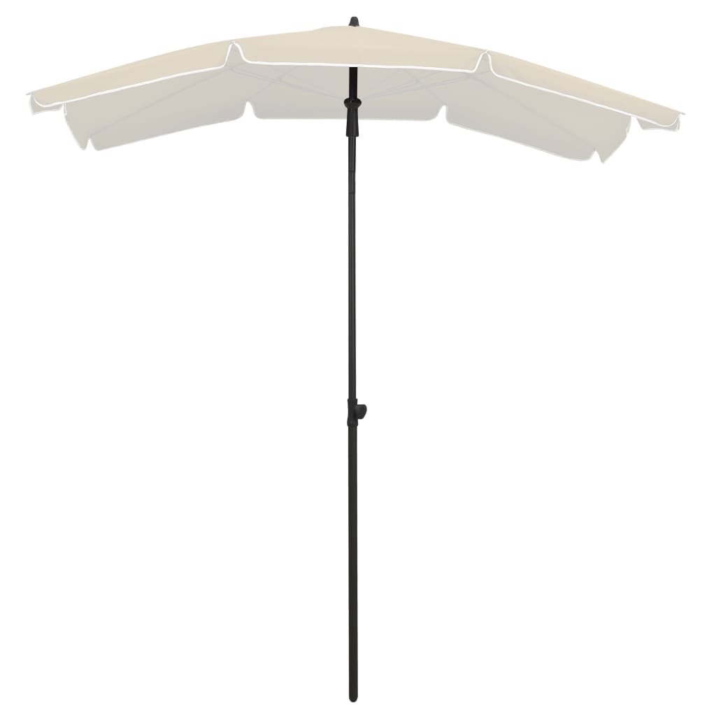 Vidaxl Parasol con polo 200x130 cm sabbia