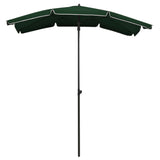 Vidaxl Parasol con polo 200x130 cm verde