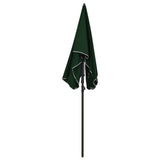 Vidaxl Parasol con polo 200x130 cm verde