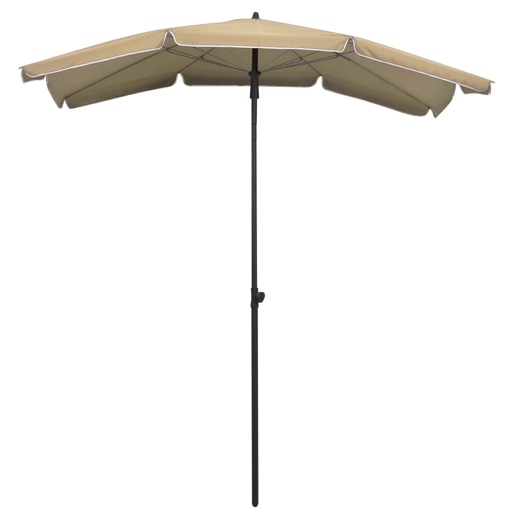 Vidaxl Parasol con polo 200x130 cm taupe