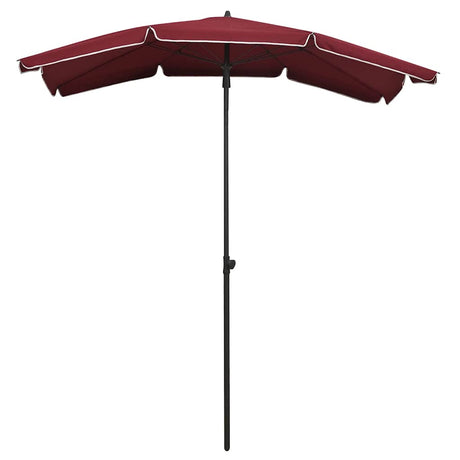 Vidaxl Parasol mit Pole 200x130 cm Bordeaux Rot