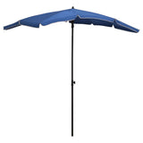 Vidaxl Parasol con polo 200x130 cm azzurro blu