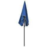 Vidaxl Parasol con polo 200x130 cm azzurro blu