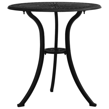 Vidaxl tuintafel 62x62x65 cm gietaluminium zwart