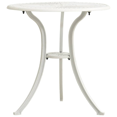 Vidaxl tuintafel 62x62x65 cm gietaluminium wit