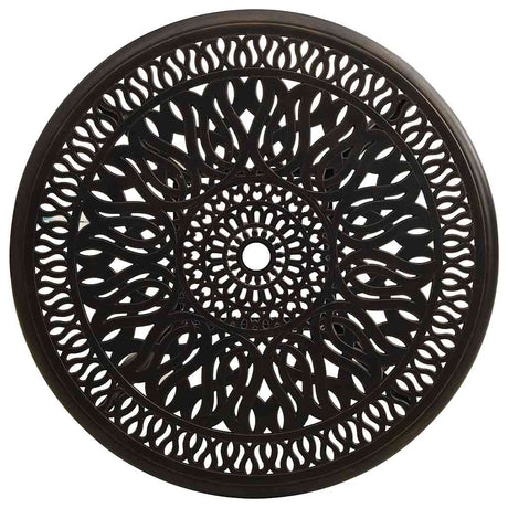 Vidaxl tuintafel 90x90x74 cm gietaluminium bronskleurig