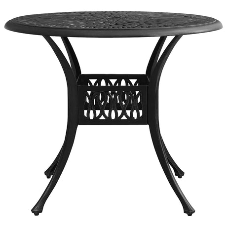 Vidaxl tuintafel 90x90x74 cm gietaluminium zwart