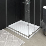 Vidaxl Duschschale mit Stollen 80x100x4 cm abs weiß