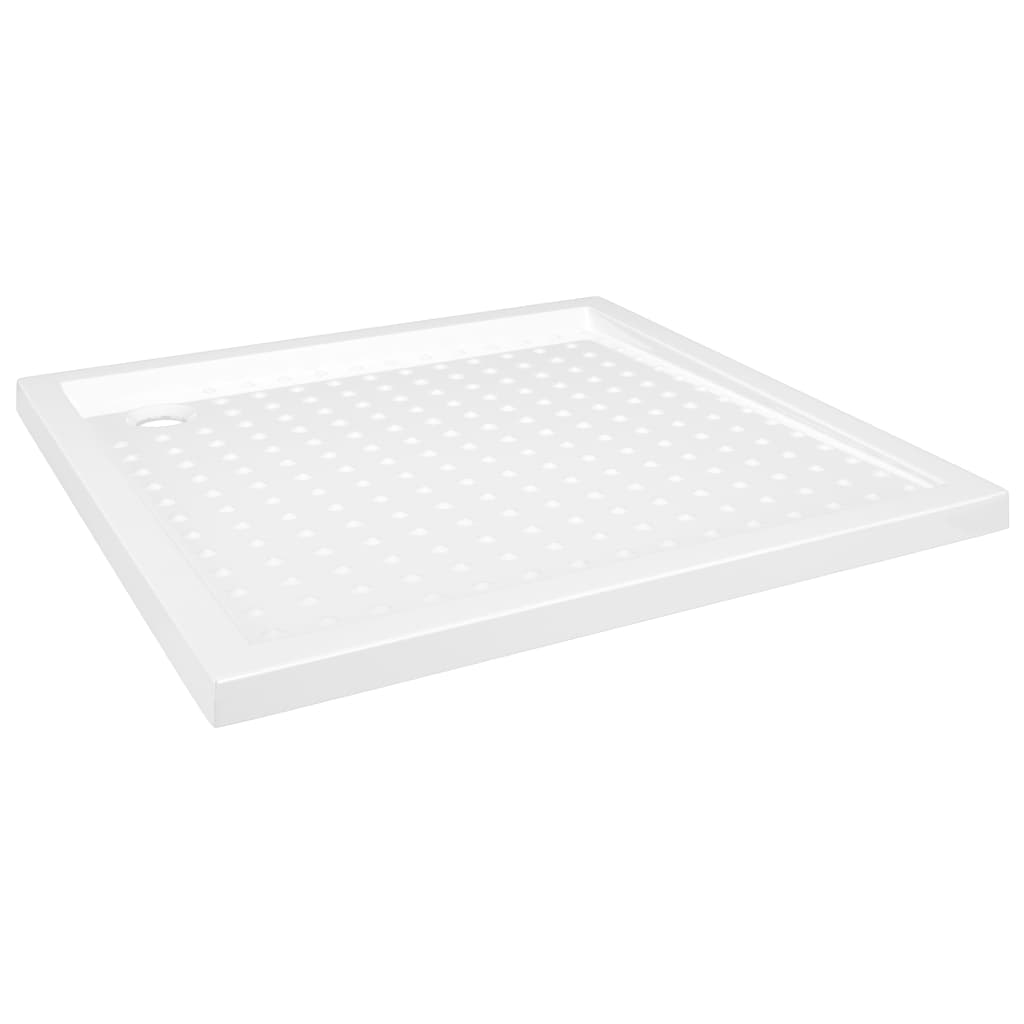 Vidaxl Shower Tray z kołkami 80x80x4 cm biały