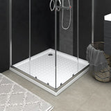 Vidaxl Duschschale mit Stollen 80x80x4 cm abs weiß