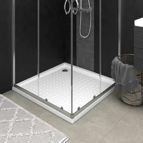 Vidaxl Duschschale mit Stollen 80x80x4 cm abs weiß