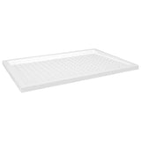 Bandeja de ducha Vidaxl con pernos 80x120x4 cm blanco