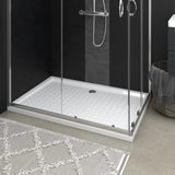 Vidaxl Duschschale mit Stollen 80x120x4 cm abs weiß