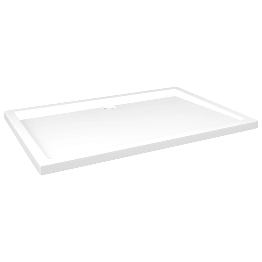 Bandeja de ducha Vidaxl rectangular 80x120 cm blanco