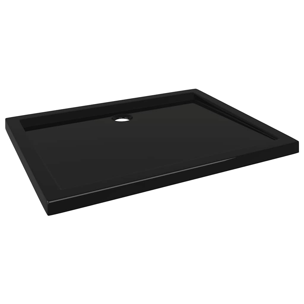 Vidaxl Duschschale rechteckige 80x100 cm abs schwarz