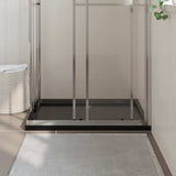 Vidaxl Duschschale rechteckige 80x100 cm abs schwarz