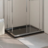 Vidaxl Duschschale rechteckige 80x100 cm abs schwarz