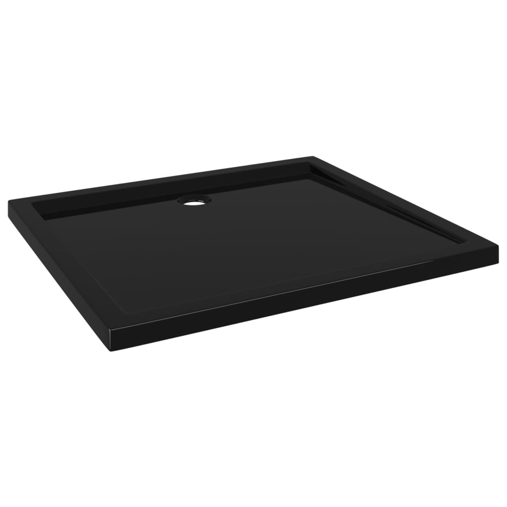 Vidaxl Dusch Tray rechteckent 80x90 cm schwaarz