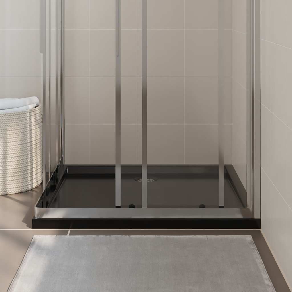 Vidaxl Duschschale rechteckige 80x90 cm abs schwarz