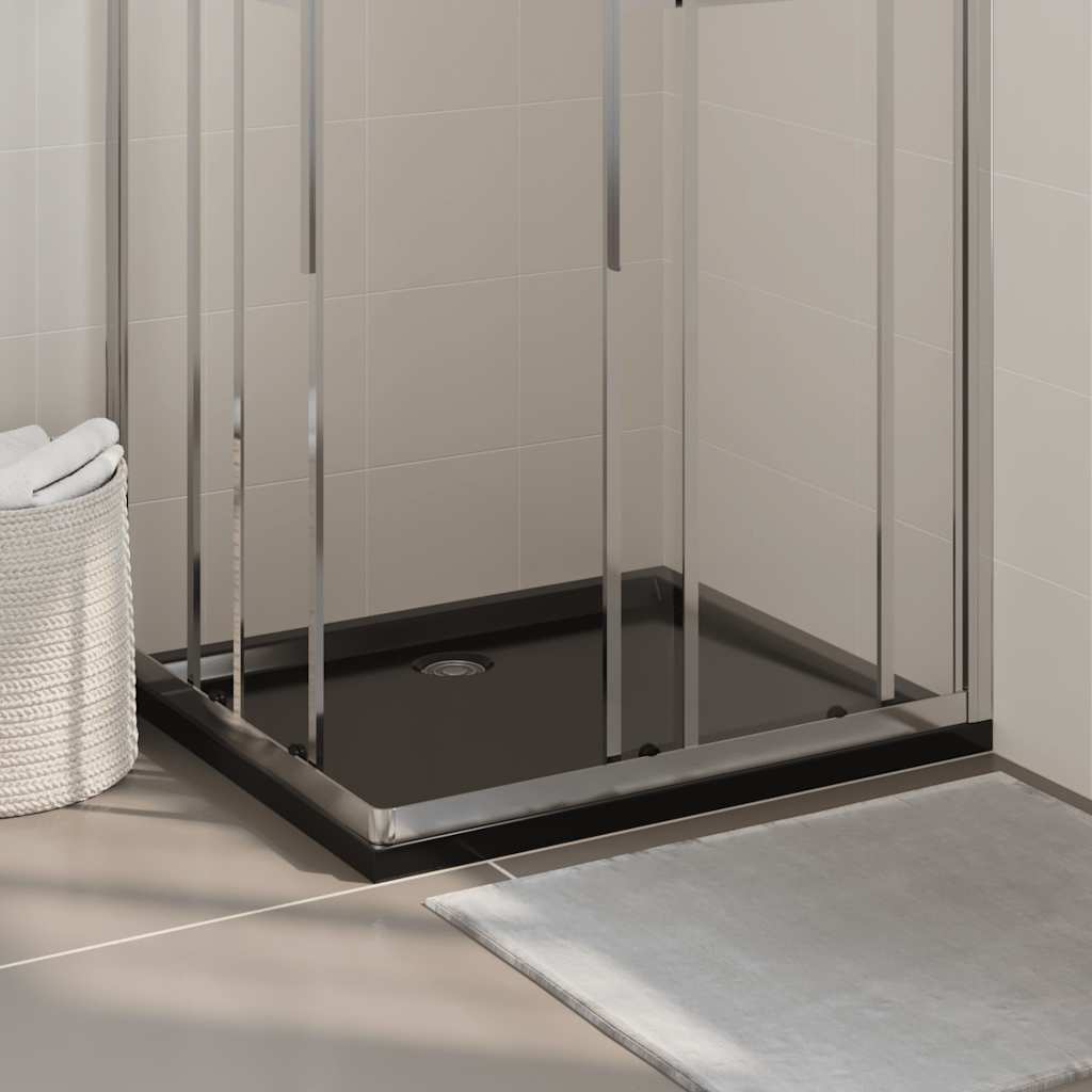 Vidaxl Duschschale rechteckige 80x90 cm abs schwarz