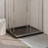 Vidaxl Duschschale rechteckige 80x90 cm abs schwarz