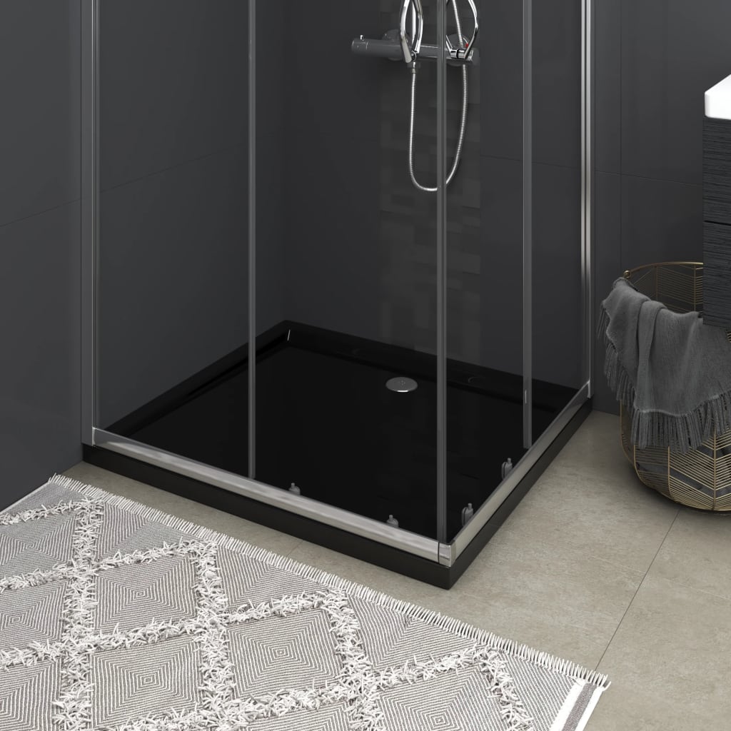 Vidaxl shower tray Rectangular 80x90 cm Black