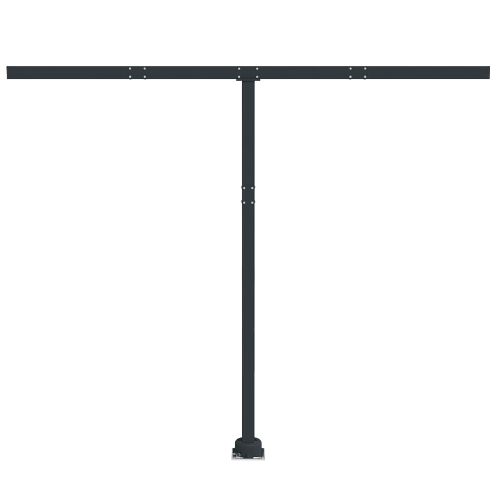 Vidaxl Laifel Pole Set 300x245 cm Eisen -Anthrazit -gelöscht