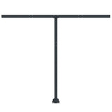 Vidaxl Laifel Pole Set 300x245 cm Eisen -Anthrazit -gelöscht