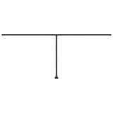 Vidaxl Laifel Pole Set 600x245 cm Eisen Anthrazit -ausgelöst