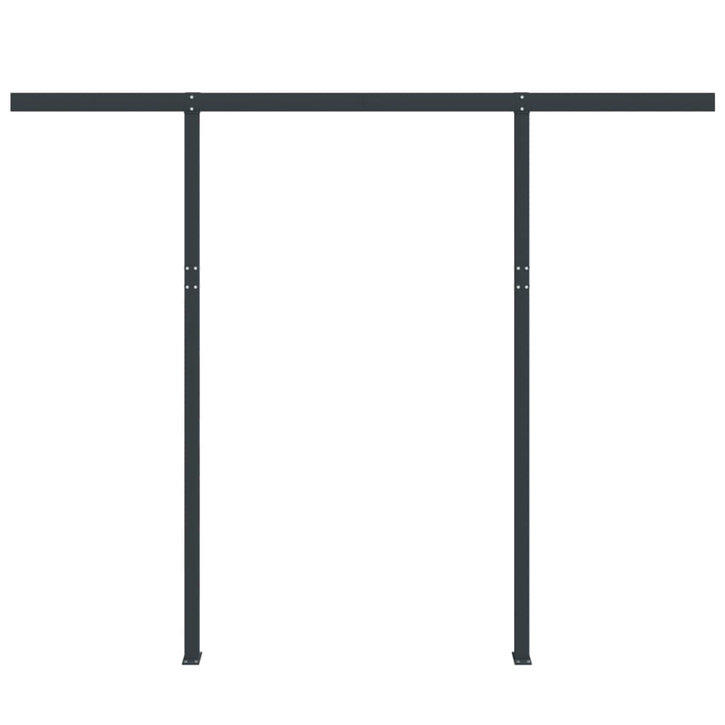 Vidaxl Laifel Pole Set 300x245 cm Eisen -Anthrazit -gelöscht