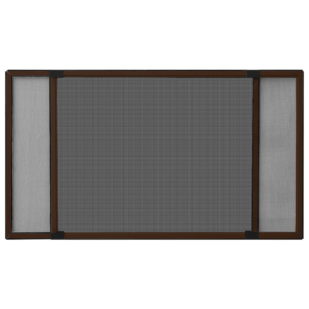 Vidaxx ausziehbarer Fensterschutz (75-143)x50 cm braun