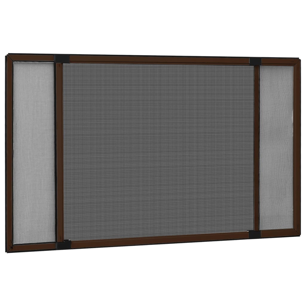 Vidaxx ausziehbarer Fensterschutz (100-193)x75 cm braun