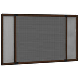 Vidaxx ausziehbarer Fensterschutz (100-193)x75 cm braun
