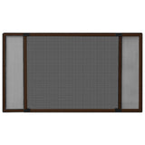 Vidaxx ausziehbarer Fensterschutz (100-193)x75 cm braun