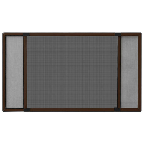 Vidaxx ausziehbarer Fensterschutz (100-193)x75 cm braun