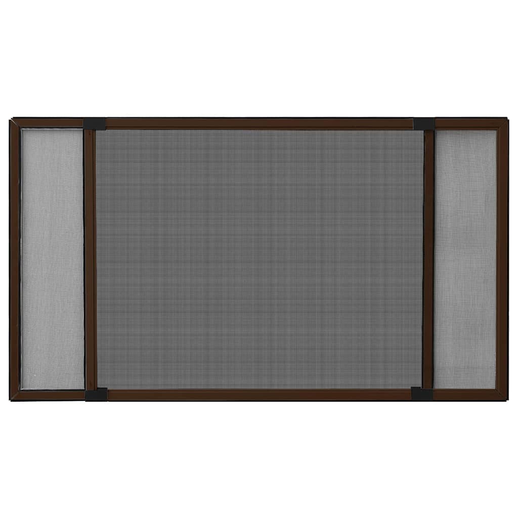 Vidaxx ausziehbarer Fensterschutz (100-193)x75 cm braun